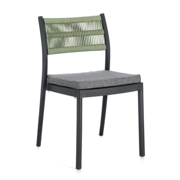 Bizzotto - SEDIA C-C ALVIN ANTRACITE/VERDE - immagine 7