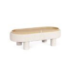 Bizzotto - POUF TANYA C-VASS OVALE BIANCO - immagine 2