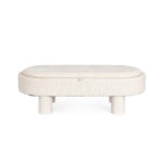 Bizzotto - POUF TANYA C-VASS OVALE BIANCO - immagine 3