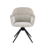 Bizzotto - SEDIA C-BR GIREVOLE ISOTTA BEIGE - immagine 3