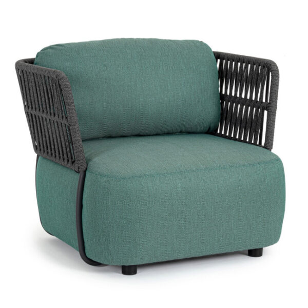 Homemotion - POLTRONA C-C PALMER ANTRACITE/JADE - immagine 6