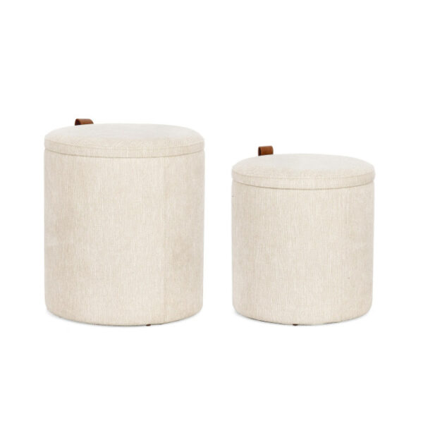 Bizzotto - SET2 POUF CONTENITORE KATIA NAT - immagine 4