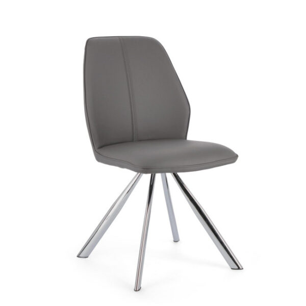 Bizzotto - SEDIA MAXWELL PU GRIGIO - immagine 6