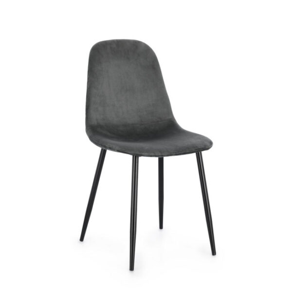 Yes - SEDIA IRELIA VELLUTO GRIGIO SCURO - immagine 10