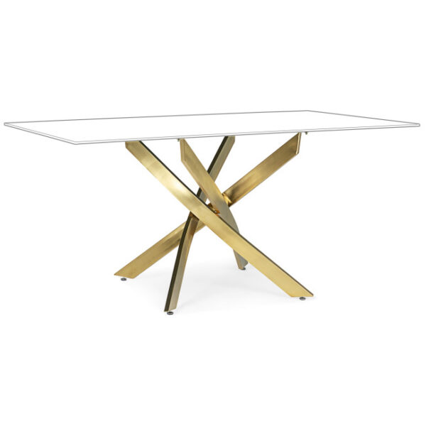 Bizzotto - BASE TAVOLO GEORGE ORO 160X90 - immagine 5