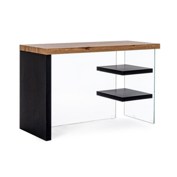Bizzotto - SCRIVANIA 2M LINE WOOD NERO 120X50 - immagine 6