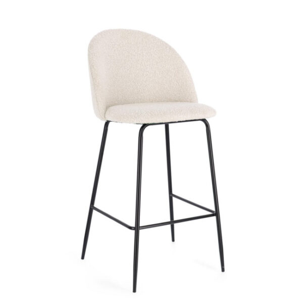 Bizzotto - SGABELLO BAR CARRY NERO/AVORIO - immagine 6