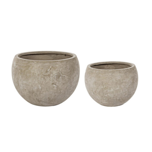 Bizzotto - SET2 P.VASO CEMENT SFERA SABBIA - immagine 5